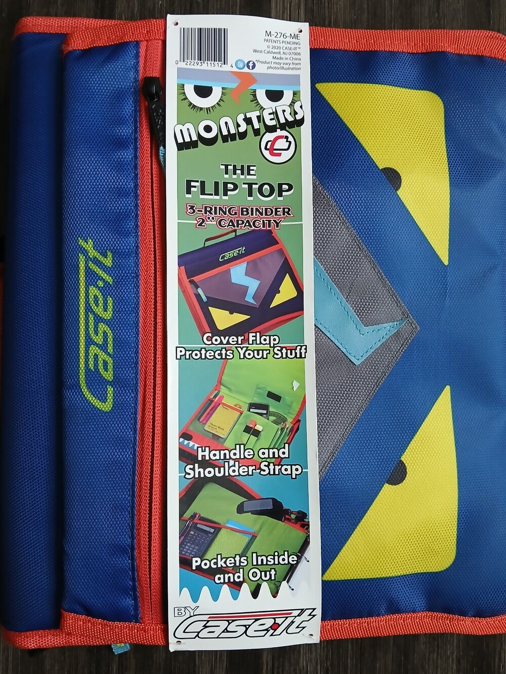 Case-It Monster 3-Ring Binder- New